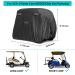 10L0L 4 Passenger Golf Cart Cover | Waterproof Outdoor Polyester Full Cover with Three Zipper Doors | Fits EZGO, Club Car, Yamaha | Windproof, Sunproof, All-Weather | Black/Army Green/Silver/Camouflage - Buy Online on GoSupps.com