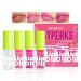 4 Colors Fat Lip Oil Set Big Brush Head Hydrating Lip Glow Oil Lip Plumper Gloss Shiny Transparent Lip Gloss Tinted Plumping Lip Oils Non-sticky Long Lasting Fresh Clear Smooth Lip Care - A SET A