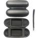 Travel Case for Toothbrushes - Hard Shell Rechargeable Black PU Leather 3-Piece Set (22 x 6.5 x 6.5 cm) | International Shipping - Buy Online on GoSupps.com