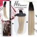 Moresoo 22 Inch Balayage Tape in Human Hair Extensions | Natural Black Ombre to Blonde | 20 Pieces/50g #1B/18/60 - Buy Online on GoSupps.com