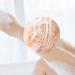 Soft Bath Balls - Multipurpose Rose Bath Sponge Women & Men Skin Friendly Body Scrubber Soft Shower Balls with Lanyard for Home Pink - Buy Online on GoSupps.com
