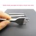4mm White Steel Prong Leather Hole Punch Set for Leather Working - 1246 Stamping Board Diamond Lacing Stitching Chisel Set - Buy Online on GoSupps.com