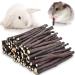 ERKOON Apple Sticks Small Animals Molar Hamster Rabbit Chew Toys Natural Treats Wood Toys Chinchillas Hamsters Bunny Guinea Pigs Cavia Cobaya Parrot (500G) 1 g (Pack of 1)