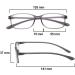 PROFLEX BluOptix Blue Light Blocking Computer Reading Glasses - Lightweight & Scratch Resistant - Unisex (Men's + Women's) - Grey - 2.0 Dioptres - Buy Online on GoSupps.com