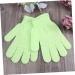 HAPINARY Exfoliate Glove Pair Exfoliating Bath Gloves Nylon Shower Gloves Body Scrub Exfoliator Bath Towel Take a Bath Exfoliating Mitts medium Green - Buy Online on GoSupps.com