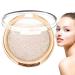 Makeup Highlighter Long Lasting Highlighter Palette Shimmer Contouring Powder 6 Colors Make Up Powder for Women Groom Nose and Face Shape 01