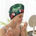 Tropical Flower Parrot Coral Velvet Dry Hair Cap Ideal for Home Travel Pool Parties & Beaches | Shop Now - Buy Online on GoSupps.com