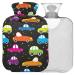 Naanle colored cars hot water bottle with cover transparent hot water bottle 2 l large hot hot water bottle for bed hand feet warmer pain relief heat and cold therapy