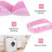 Buy Yoga Stretch Belt with 8 Loops - Violet Resistance Band for Pilates Gymnastics & Flexibility | 86cm Length (167cm Total) | 4cm Wide - Buy Online on GoSupps.com