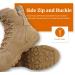 QUNLON 8 Inch Lightweight Tactical Boots for Men - Durable Military Combat Boots with Side Zipper and Non-slip Sole - Breathable Army Work Boots in Sand (Size 7.5) - Buy Online on GoSupps.com