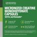 Micronized Creatine Monohydrate Capsules with AstraGin - Supports Muscle Strength Energy and Recovery - 120 Count - Enhanced Absorption Formula - 3g Per Serving - Vegan and Non-GMO - Month Supply - Buy Online on GoSupps.com