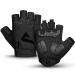 Atercel bicycle gloves half -finger for men women - cycling gloves MTB gloves with SBR padding for cycling MTB fitness XL black