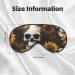 Sunflower Halloween Skull Sleep Mask | Adjustable & Breathable Eye Mask for Comfortable Sleep - Shop Internationally - Buy Online on GoSupps.com