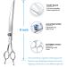 Jason Curved Dog Cups Professional Fur Scissors - 8 Inch Japanese 440C Steel Pet Scissors for Dogs & Cats | Premium Grooming Tools - Buy Online on GoSupps.com