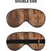 Brown Wooden Print Soft Eye Mask - Perfect Sleep Mask for Men & Women | Travel & Relaxation - Buy Online on GoSupps.com