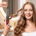 Automatic Curling Wand | Hair Curler Wand - Hair Straightener and Curler 2 in 1 Portable Automatic Hair Curler Wand for Long Short Hair Red US - Buy Online on GoSupps.com