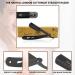 Haryali London Bart Messer Set - Premium Barber Razor Knife with Leather Bag | Rust-Free Steel Straight Razor for Men & Women - Buy Online on GoSupps.com