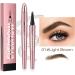 Eyebrow Pen Eye Brow Pencils for Women with 4-Fork-Tip Create Natural Hair-Like Brows Microblading Eyebrow Pen (01) - Buy Online on GoSupps.com