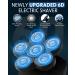 Neialla Bald Head Shaver for Men - 6D Upgraded 5-in-1 Electric Shaver Kit for Wet/Dry Use - IPX6 Waterproof Razor with Beard Grooming and Nose Trimmer - LED Display - Best Bald Gift in Black - Buy Online on GoSupps.com