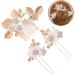 Mikinona 1 Set Leaves and Flowers Hair Comb Wedding Hairpin Hair Accessories for Women Flower Headpieces for Women Girl Headpieces for Wedding Bride Headpiece Flower Hair Combs - Buy Online on GoSupps.com
