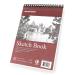 Bachmore Sketchpad 9X12" Inch (68lb/100g), 100 Sheets of TOP Spiral Bound Sketch Book for Artist Pro & Amateurs | Marker Art, Colored Pencil, Charcoal for Sketching Burgundy 9'' X 12''