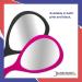 BarberMate Teardrop Mirror - Professional Hand Mirror for Salons & Barbershops in Pink - Buy Online on GoSupps.com
