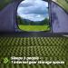 4 Person Waterproof Easy Pop Up Tent | Automatic Setup | 2 Doors | Instant Family Tents for Camping & Hiking - Green - Buy Online on GoSupps.com