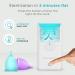 Ecoblossom Menstrual Cup Sterilizer | UV Cleaner & Sanitizer 99.9% Germ-Free | Fits Small & Large Period Discs | Quick 2-Minute Wash - Buy Online on GoSupps.com