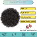 ISWEET Afro Puff Drawstring Ponytail - Short Synthetic Curly Bun Extension for Black Women - 8 Inch Natural Black 1B - Buy Online on GoSupps.com