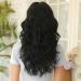 HAIRCUBE Long Black Synthetic Wavy Hair Wig with Neat Fringe for Women - Daily Black Hairstyle - Buy Online on GoSupps.com