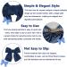 Bow Hair Clip Bow Barrette Hair Clips for Women French Vintage Big Bowknot Hairpin Soft Satin Silky Solid Color Navy Hair Bow Clip for Women Girls(Blue) - Buy Online on GoSupps.com