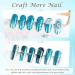 Lake Blue Chrome Nail Powder for Mirror Effect Manicure & Resin Craft - Buy Online on GoSupps.com