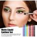 Colored Liquid Eyeliner - Matte Rainbow Eyeliners Quick-Dry Formula | Waterproof Smudge Proof Pigmented Eyeliner for Natural and Eye Makeup Long-Lasting Neon Eye Liner Pencils for Swan-ca - Buy Online on GoSupps.com