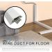 Corbus de couvertures conduit m tallique m nage 39 2 pouces PVC Couvre-c ble de sol tanche en PVC organisateur de cordon pour l'ext rieur pour la salle de bain Home Bathroom tude de travail salon White - Buy Online on GoSupps.com