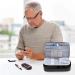 KGMCARE Diabetic Supplies Travel Case with 2 Detachable Pouches - Double Layer Storage Bag for Insulin Pens and Glucose Meter - Dark Gray - Buy Online on GoSupps.com