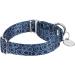 Adjustable Heavy Duty Martingale Dog Collar - Soft & Glatted - Marine Blue - Perfect for Large & Small Dogs - Buy Online on GoSupps.com