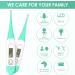 Digital Clinical Fever Medical Thermometer - Fast Body Test with Fever Alarm for Baby, Children, Adult & Pet - Green & White - Buy Online on GoSupps.com