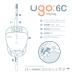 Ugo's Leg Pockets (10-Pack) - Premium Urinary Drainage Bags & Catheter Pockets | T-Shaped & Lever-Shaped | Soft Back Design | UGO 6C-350ml - Buy Online on GoSupps.com