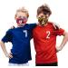 50PC 3-Ply Disposable_Face_Mask with Football Patterns Design Breathable Comfortable for Girls Boys Kids Use - Buy Online on GoSupps.com
