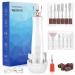 Nuision Cordless Electric Nail Files 12 in 1 Electric Nail Drill Kit for Gel Nails Cordless Manicure and Pedicure Set with 5 Speeds for Shaping Polishing Nail Cuticles Hard Skin Removing