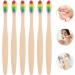 Beaupretty Bamboo Toothbrush Set - 6 Natural & Eco-Friendly Travel Toothbrushes for Adults & Kids - Perfect for Camping Hotels & Travel - Buy Online on GoSupps.com
