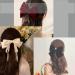 Inilbran Boho Bow Hair Clips Satin Bow Hair Barrettes Silky Hair Clip Barrette Vintage Bowknot Hair Accessory Satin Ribbon Bowknot Clip Headpiece for Women and Girls Headdress (Red) - Buy Online on GoSupps.com