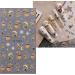 3D Christmas Nail Stickers 4 Sheets 5D Self-Adhesive Embossed Nail Decal Cartoon Elk Nail Art Decoration Design Supplies - Buy Online on GoSupps.com