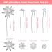 40 Pcs Silver Rhinestone Pearl Wedding Flower Hair Pins for Bridal and Bridesmaids - Gingbiss U Shape Hair Accessories for Women and Girls - Buy Online on GoSupps.com
