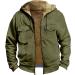 Hanxiulin Oversized Winter Coat & Hoodie Jacket for Men - Breathable Fleece Trenchcoat Lightweight Outdoor Wear - Buy Online on GoSupps.com