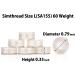 Simthread 144 Prewound Bobbin Thread Size L 60WT (SA155) - White 60wt 144 Pack for Husqvarna Viking pfaff Creative Vision Embroidery Machines - Buy Online on GoSupps.com