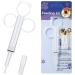 2-Piece Pet Pill Syringe Set for Cats, Dogs, Birds - Reusable Feeding Dispenser with Safety Soft Tip - Pet Piller Gun Tool Kit - White - Buy Online on GoSupps.com