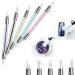 5Pcs Dual Tipped Nail Sculpture Pen with Silicone Rubber Tip - Nail Art Tool for Rhinestone & Polish Carving - Buy Online on GoSupps.com