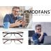 MODFANS 3 Pack Reading Glasses for Men - Blue Light Filter Metal Frame Rectangle Style Stainless Steel +2.00 - Color 124 - International Shipping Available - Buy Online on GoSupps.com