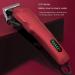 Professional Cordless Hair Clipper for Men - Rechargeable Hair Trimmer & Grooming Kit | Ideal for Barbers & Home Use (Red - Buy Online on GoSupps.com
